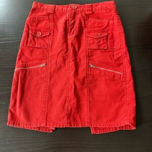 Marc Jacobs Mini Skirt in Vibrant Red